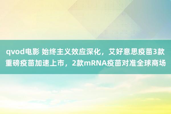 qvod电影 始终主义效应深化，艾好意思疫苗3款重磅疫苗加速上市，2款mRNA疫苗对准全球商场
