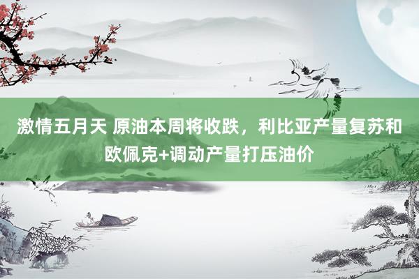 激情五月天 原油本周将收跌，利比亚产量复苏和欧佩克+调动产量打压油价